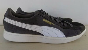 Puma Smash V2 Suede Kids Boys Gray Sneakers Size 4.5 - Picture 1 of 7