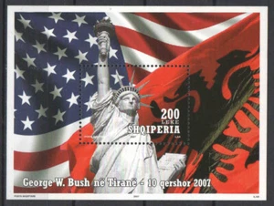 Albanien 2007. George Bush USA - Albanien Bogen - hoher Nennwert! MNH (**) - Bild 1 von 1
