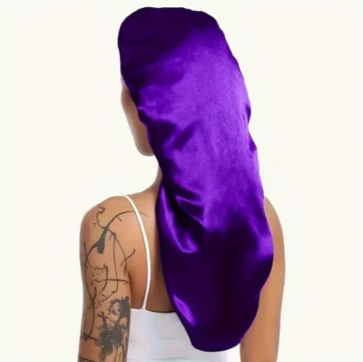 Gorro largo de satén, ligero, suave y suave para el cabello, bueno para peinados largos Foto 1 de 4