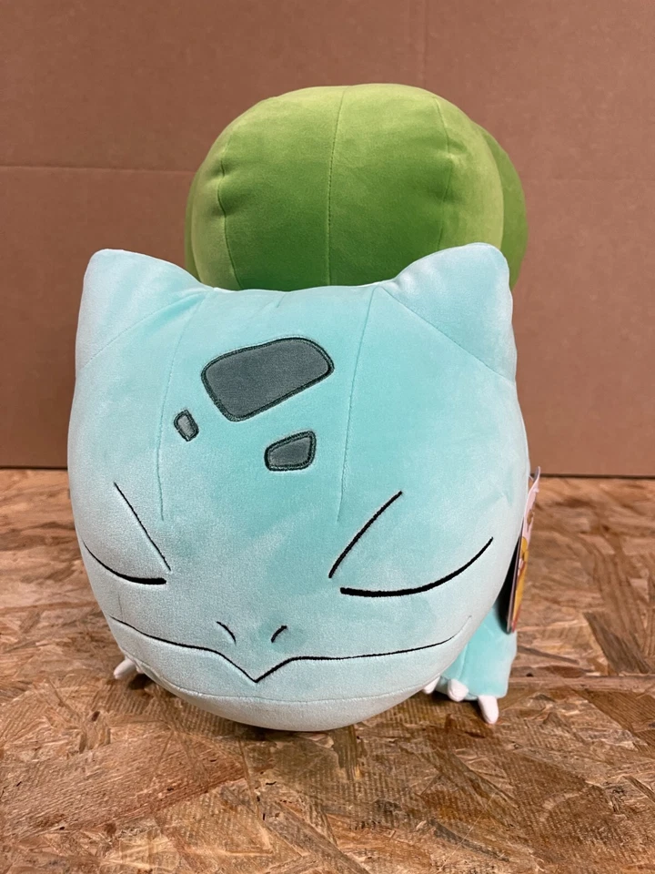 Bulbasaur Plush Mint Jazwares Nintendo Pokemon Huge 18" Sleeping