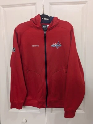 Suéter Reebok Center Ice Collection NHL Washington Capitals Cremallera Completa Pequeño LEER Foto 1 de 4