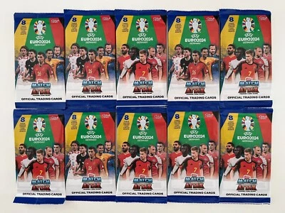 Topps Match Attax Euro 2024 Germany - 10 x Boosters / Bag (80 Cards) NEW & SEALED