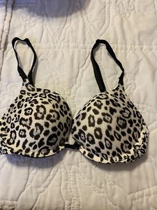 VICTORIA SECRET 32C Demi Leopard Bra Sexy - Picture 1 of 3
