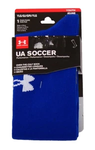 Under Armour Youth Boy's L 1-4 UA Soccer Over the Calf Socks Crew - Picture 1 of 2