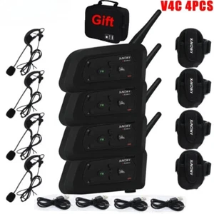 4PCS V4C Schiedsrichter Headset Bluetooth Intercom Voll Duplex 1200M Fußball - Bild 1 von 20