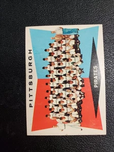 1960 Topps - 6th Series Checklist Pittsburgh Pirates #484 Unmarked Clemente EX - Picture 1 of 3