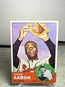 1963 Topps - Tommie Aaron #46 Black Sleeve in Smaller Photo (RC) - Bild 1 von 2