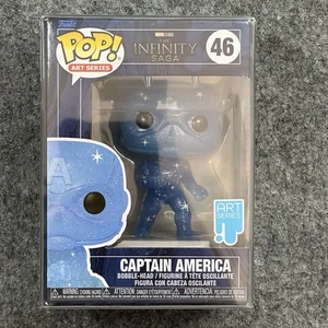 Funko Pop! Figura Vinilo #46 Infinity Saga Capitán América Serie Arte + Protector - Imagen 1 de 6