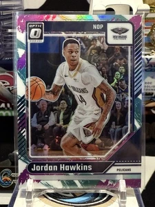 JORDAN HAWKINS 2024-25 DONRUSS OPTIC JAZZ PRIZM SP PELICANS TZ 12W - Picture 1 of 2
