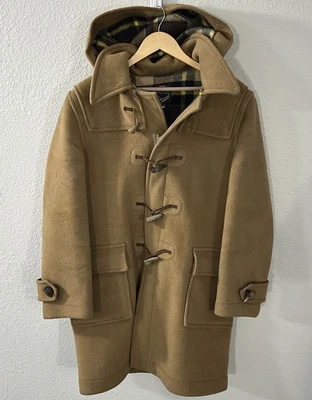 Abrigo de Lona Vintage Original Gloverall Bronceado con Forro a Cuadros Hecho en Inglaterra Talla 40 Foto 1 de 4