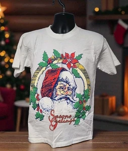 Camicia natalizia Babbo Natale vintage 1994 90 di Signal - adulto taglia media - Foto 1 di 5