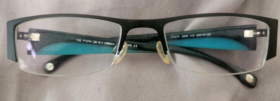FYSH TEAL HALF-RIM WOMEN'S EYEGLASS FRAMES 3349 119 UK / URBAN EYEWEAR - Image 1 of 4
