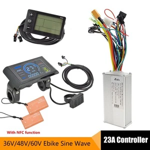 36V/48V/60V Ebike Sine Wave Burshless 500W 23A Controller with LCD Display Set - Picture 1 of 32