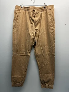 Men’s George Tan Jogger Pants With Pockets Streetwear Casual XL 40-42 - Picture 1 of 3