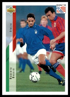 Contenders de la Copa Mundial 1994 Upper Deck ENG/ITA Roberto Baggio Italia #124 Foto 1 de 2