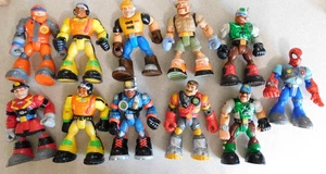 Lot of Vintage Rescue Heroes Mattel Fisher Price 1999 to 2001 and Spiderman 2002 - Picture 1 of 13