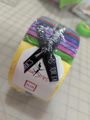 RJR Pixie Strips Handspray Jewel Box Jelly Roll Pixie Strips NIP quilting fabric - Image 1 of 3