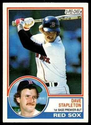 1983 O-Pee-Chee Dave Stapleton Boston Red Sox #239 - Image 1 of 2