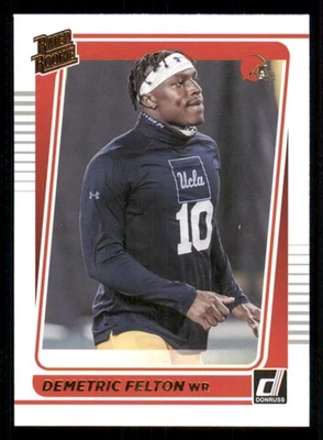 2021 Donruss Rated Rookies Portrait #293 Demetric Felton - Image 1 of 2
