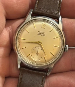 Splendido Orologio Tissot Seastar Vintage Svizzero Meccanico Uomo Impermeabile 36mm 15J - Foto 1 di 15