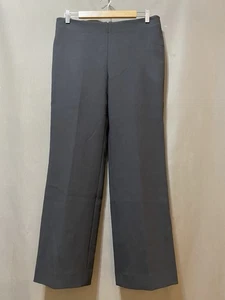 NWOT ZARA Women Back Zip Mid-Rise Stretch Rayon Straight Dress Pants Size S Gray - Picture 1 of 12