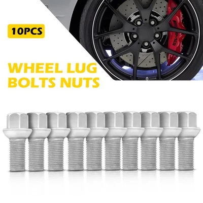 10Pcs Wheel Lug Bolts Nuts 0009904907 For Mercedes Benz SL550 CLS550 C250 C350 - Image 1 of 4