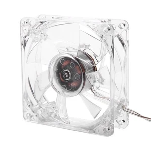 8cm USB Colorful Light Transparent Cooling Fan 5V CPU Cooling Fan For PC Com SAL - Bild 1 von 7