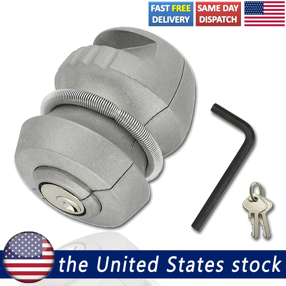 2Inch Ball Trailer Coupler Hitch Lock Insertable Caravan Anti Theft Security Foto 1 de 4