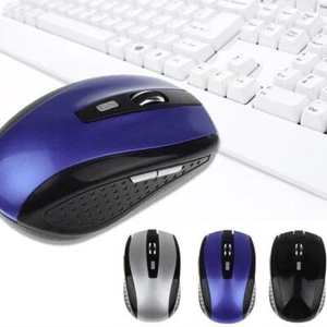 Cordless 2.4GHz Wireless Optical Mouse Mice Laptop PC Computer & USB Receivers - Picture 1 of 21