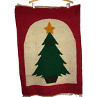 Vintage handmade Christmas Rug or Wall Hanging from Ecuador