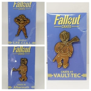 Loot Crate Fallout Collectible GOLD PINS -PICK YOUR OWN pin - Picture 1 of 19