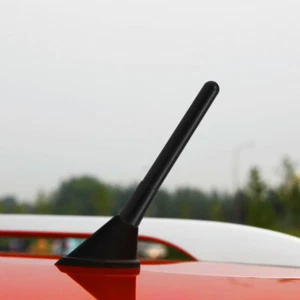 4" Short Black Aluminum Antenna Mast Rod AM/FM for FORD MUSTANG 1979-2009 New - Picture 1 of 11