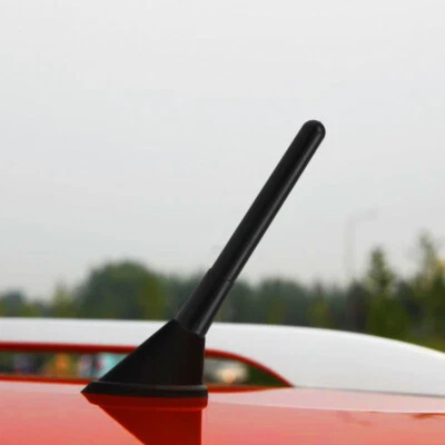 Barra de mástil de antena de aluminio negro corto de 4" AM/FM para Ford Mustang 1979-2009 nueva Foto 1 de 4