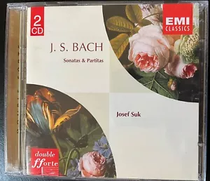 Bach Violin Sonatas & Partitas Complete Josef Suk EMI 2 CDs - Picture 1 of 3