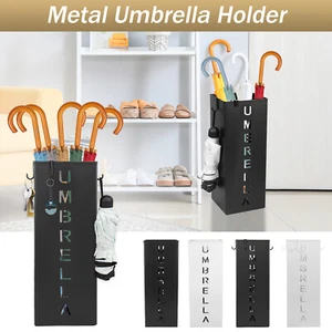 Metal Umbrella Holder Square Free Standing Umbrella Rack Decorative ruk - Picture 1 of 24