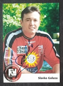 7472 Slavko Goluza TUS Nettelstedt balonmano tarjeta de autógrafo original firmada - Imagen 1 de 2
