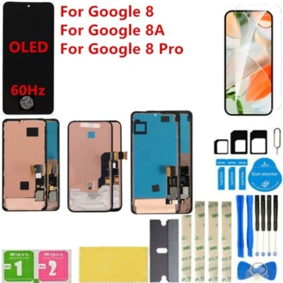 For Google Pixel 8 8A 8 Pro OLED Touch Screen Digitizer Assembly Replacement - Image 1 of 4