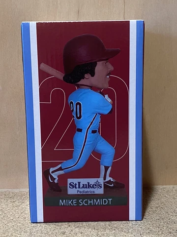 2022 Mike Schmidt Lehigh Valley Iron Pigs Bobblehead Phillies SGA, New in Box Cover