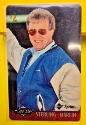 1996 Assets Racing $2 Phone Cards #12 Sterling Marlin - Image 1 of 2