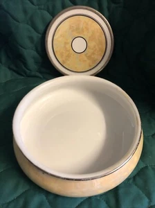 Vintage Fraunfelter Ohio Royal Rochester Studios Round Dish & Matching Hot Plate - Picture 1 of 12