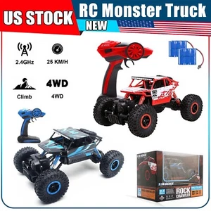 4WD RC Monster Truck Off-Road 1/18 Vehicle 2.4G Remote Control Buggy Crawler Car - Picture 1 of 15