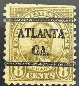 ATLANTA , GEORGIA Precancel Eight Cent GRANT Stamp. - Picture 1 of 1