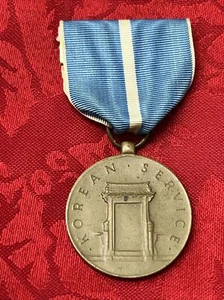 VINTAGE US USA AMERICAN UNITED STATES KOREAN WAR MEDAL SERVICE - Picture 1 of 5