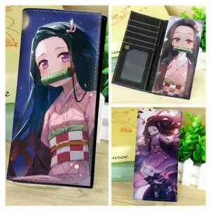 Anime Demon Slayer Kamado Nezuko Cosplay PU Leder Geldbörse - Bild 1 von 2