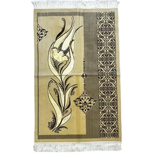 Turkish Islamic Prayer Rug Luxury Muslim Musallah Mat Soft Janamaz Gift - 44x28” - Picture 1 of 3