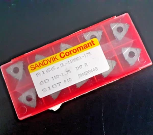 ABVERKAUF! 10 x SANDVIK R166.OL-16MM01-175 S10T WENDESCHNEIDPLATTEN - Bild 1 von 1