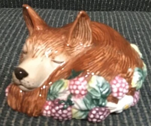Soporte para bolsa de olor Fitz and Floyd Laying Fox - Imagen 1 de 10