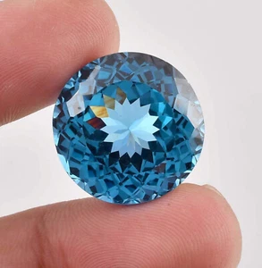 AAA+ Flawless 8 x 8 mm Natural Blue Tourmaline (GIT Certified) Loose Gemstone - Picture 1 of 6