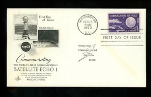 US FDC #1173 Artcraft M-4 1960 Washington DC Space Satellite Echo 1 - Picture 1 of 2