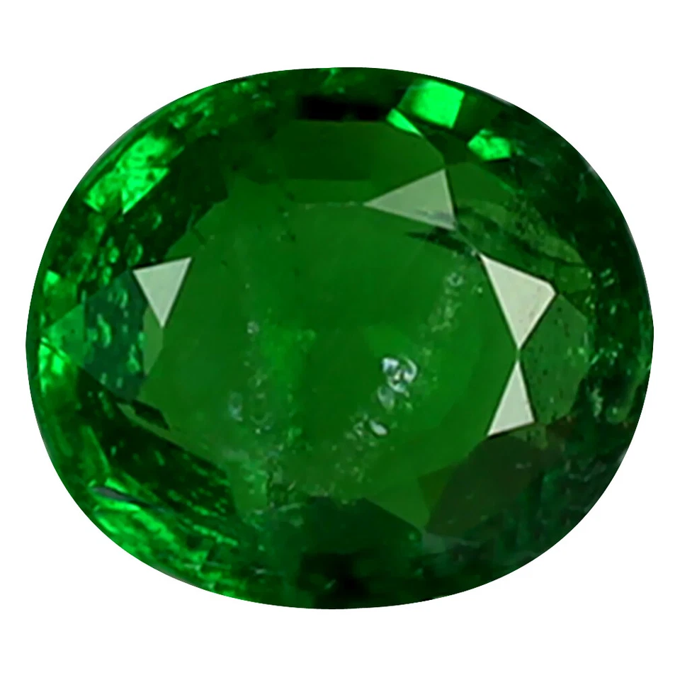 Piedra preciosa granate tsavorita verde sin calefacción corte ovalado romántico de 0,57 quilates (6 x 5 mm) Foto 1 de 1